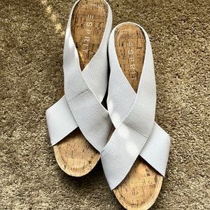 White Wedge Sandal